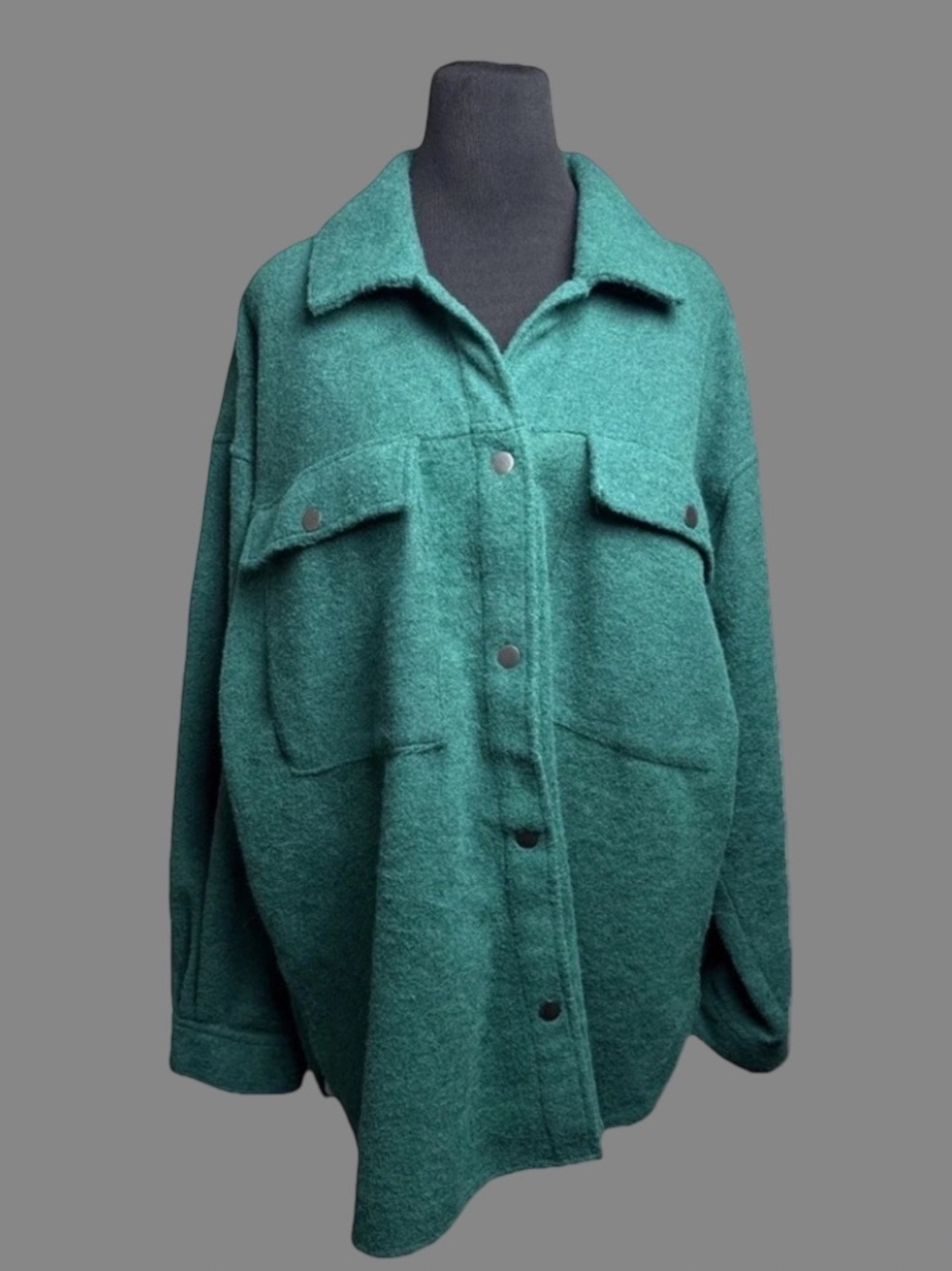 Wild Fable Green Shacket Snap Jacket Women’s SZ XL St Patrick’s Day Spring Coat